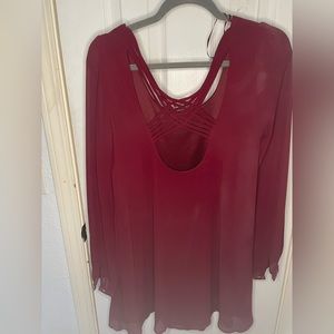 Cute long sleeve shirt dress. Only worn once!